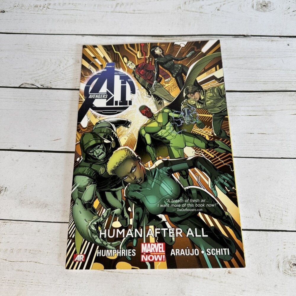 Marvel Comics AVENGERS A.I. Human After All Graphic Novel 1st Printing